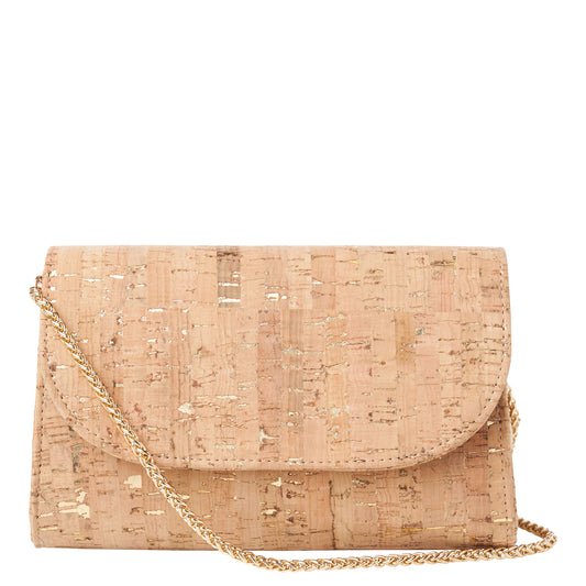 Svala vegan gold cork mini Didi clutch