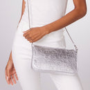 The Chelsea Piñatex Shoulder Bag - Metallic Silver