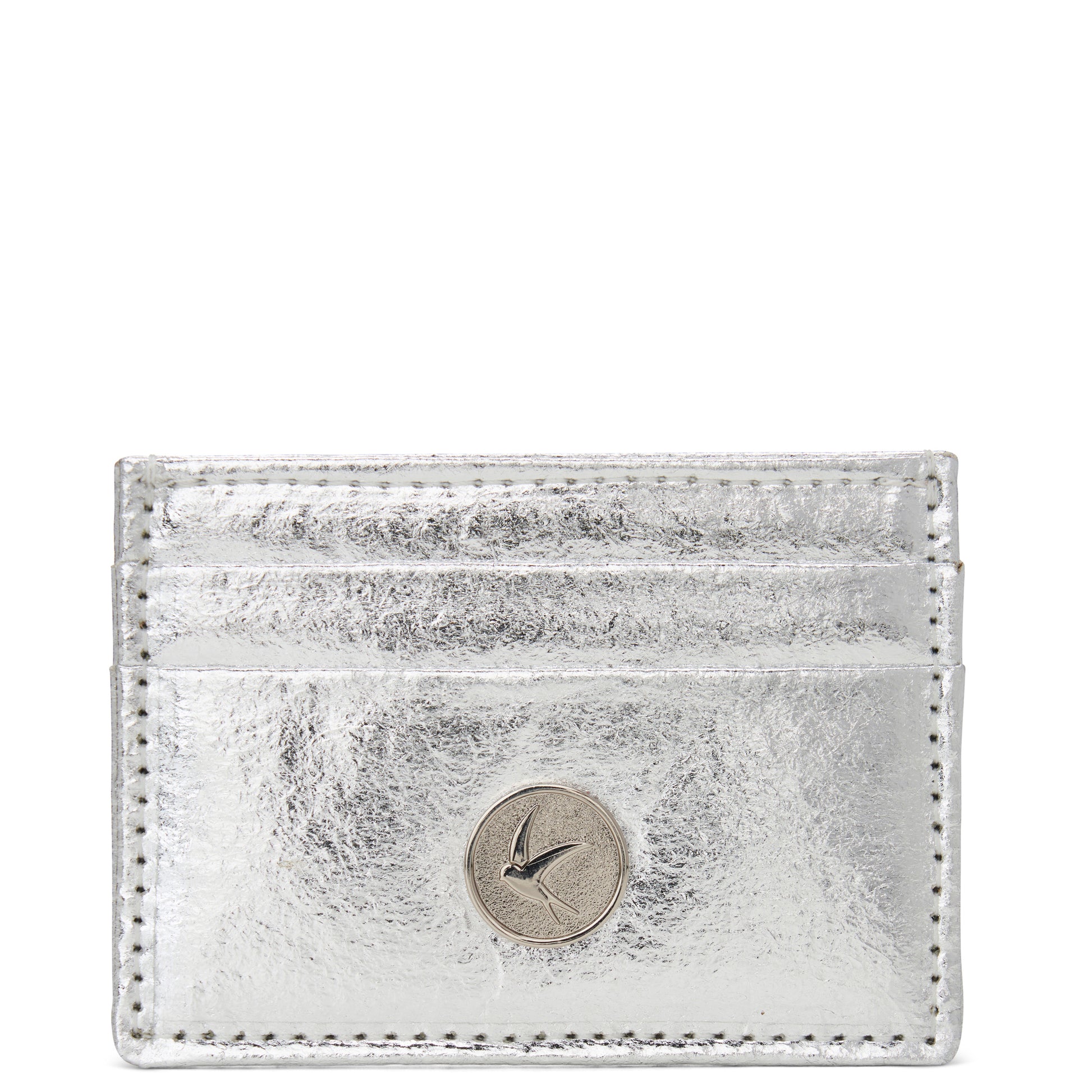 Silver Pinatex Vegan Wallet Card Case - Mia - Svala – Svala