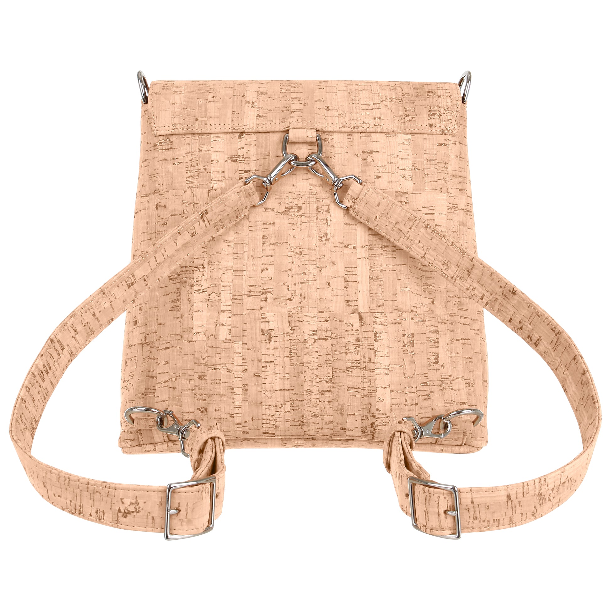 NARA BLACK - Cork and Leather multifunctional handbag