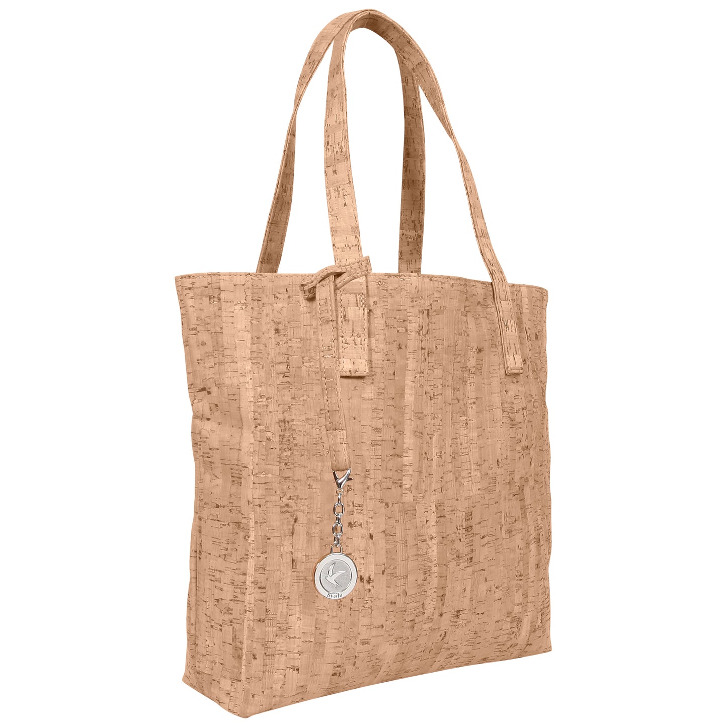 Svala Simma luxury vegan tote handbag in natural cork