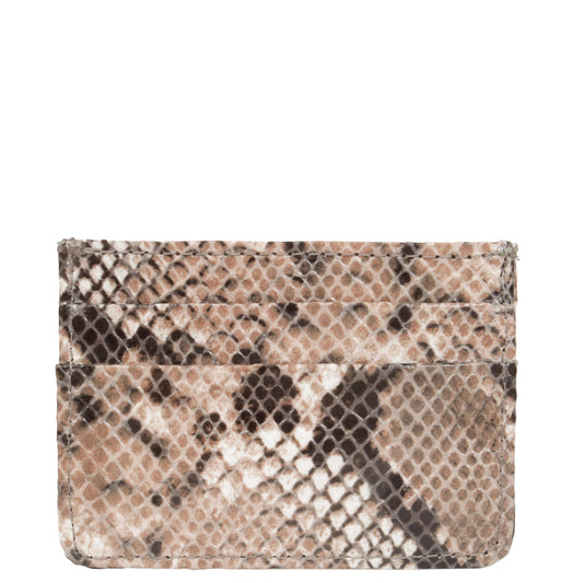 Svala vegan Mia card case in beige python