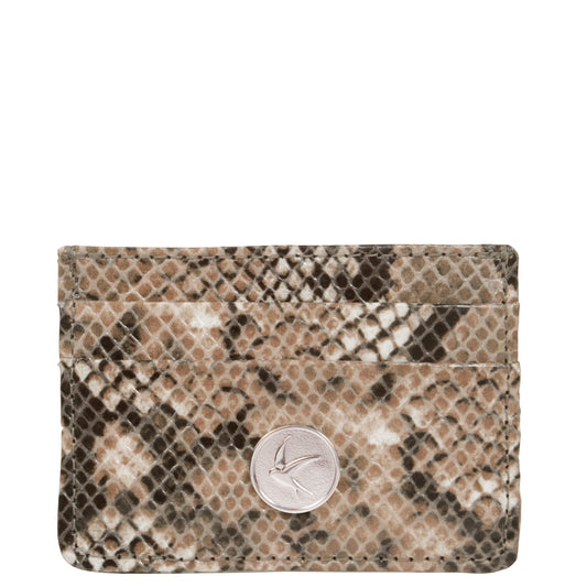 Svala vegan Mia card case in beige python